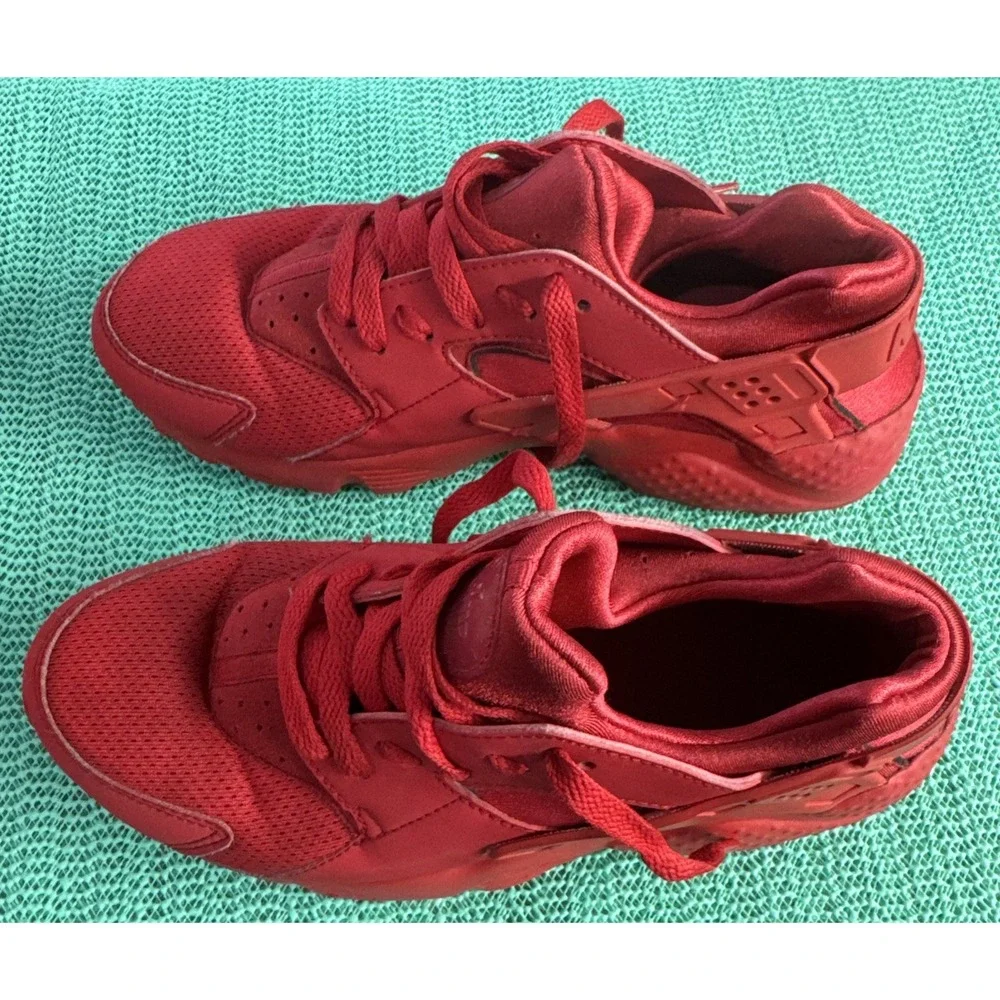 NIKE HUARACHE RUN (GS) UNIVERSITY RED SZ 6.5Y [654275-600]